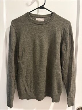 Everlane Men's Cashmere Crewneck Sweater in Olive
